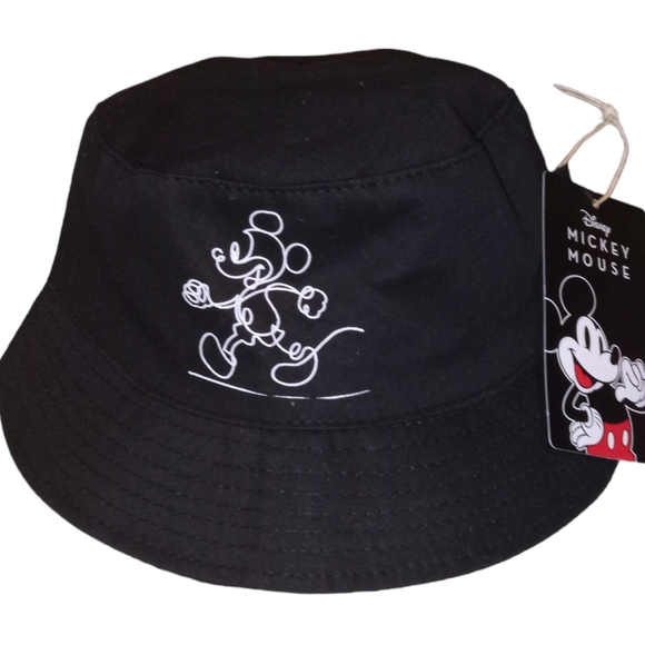 Disney 2024 ALDI Exclusive Mickey Mouse NWT Black Reversible Bucket Hat - Picture 5 of 5